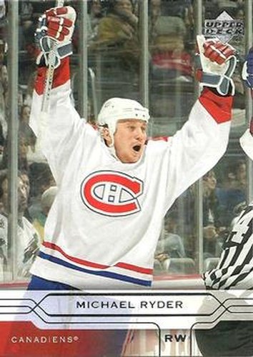 #92 Michael Ryder - Montreal Canadiens - 2004-05 Upper Deck Hockey
