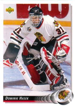#92 Dominik Hasek - Chicago Blackhawks - 1992-93 Upper Deck Hockey