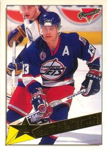#92 Teemu Selanne - Winnipeg Jets - 1993-94 O-Pee-Chee Premier Hockey - Gold