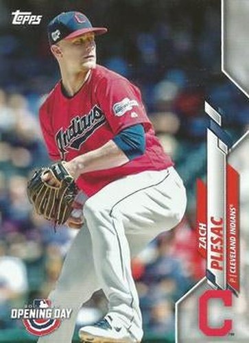 #92 Zach Plesac - Cleveland Indians - 2020 Topps Opening Day Baseball