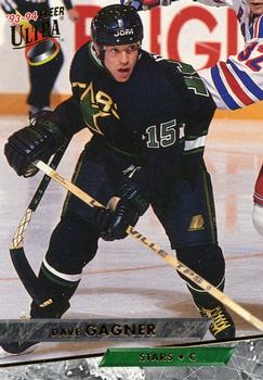 #92 Dave Gagner - Dallas Stars - 1993-94 Ultra Hockey