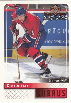 #92 Dainius Zubrus - Montreal Canadiens - 1999-00 Upper Deck MVP Stanley Cup Edition Hockey