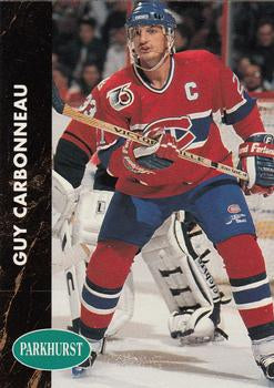 #92 Guy Carbonneau - Montreal Canadiens - 1991-92 Parkhurst Hockey