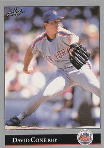 #92 David Cone - New York Mets - 1992 Leaf Baseball
