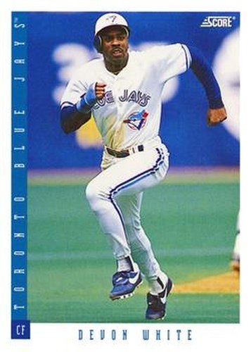 #92 Devon White - Toronto Blue Jays - 1993 Score Baseball