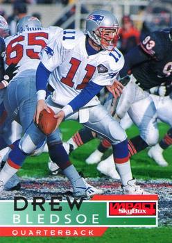 #92 Drew Bledsoe - New England Patriots - 1995 SkyBox Impact Football