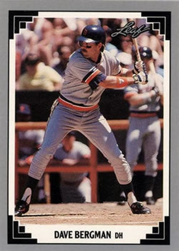#92 Dave Bergman - Detroit Tigers - 1991 Leaf Baseball