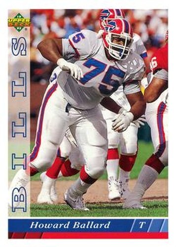 #92 Howard Ballard - Buffalo Bills - 1993 Upper Deck Football