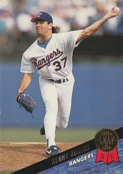 #92 Kenny Rogers - Texas Rangers - 1993 Leaf Baseball