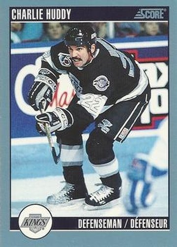 #92 Charlie Huddy - Los Angeles Kings - 1992-93 Score Canadian Hockey