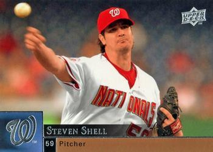 #930 Steven Shell - Washington Nationals - 2009 Upper Deck Baseball