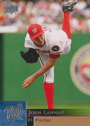 #933 John Lannan - Washington Nationals - 2009 Upper Deck Baseball