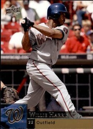 #936 Willie Harris - Washington Nationals - 2009 Upper Deck Baseball
