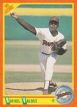 #93T Rafael Valdez - San Diego Padres - 1990 Score Rookie & Traded Baseball