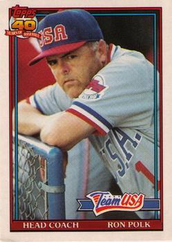 #93T Ron Polk - USA - 1991 Topps Traded Baseball