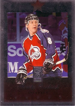 #93 Sandis Ozolinsh - Colorado Avalanche - 1995-96 Donruss Elite Hockey