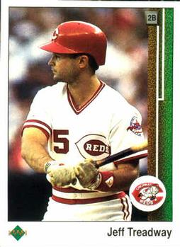 #393 Jeff Treadway - Cincinnati Reds - 1989 Upper Deck Baseball