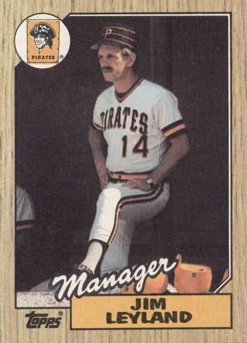 #93 Jim Leyland - Pittsburgh Pirates - 1987 Topps Baseball