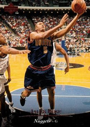 #93 Jalen Rose - Denver Nuggets - 1995-96 Upper Deck Basketball