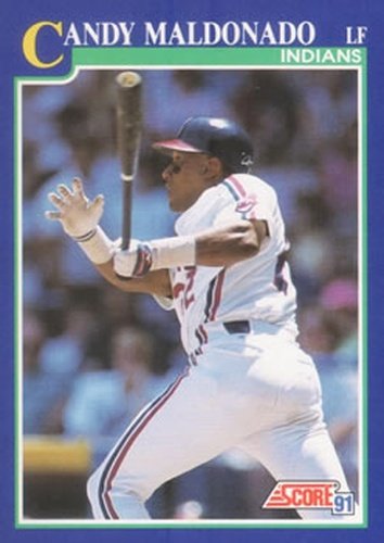 #93 Candy Maldonado - Cleveland Indians - 1991 Score Baseball