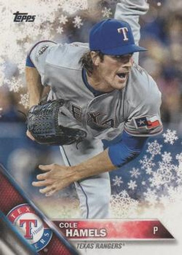 #HMW93 Cole Hamels - Texas Rangers - 2016 Topps Holiday Baseball