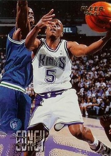 #93 Tyus Edney - Sacramento Kings - 1996-97 Fleer Basketball
