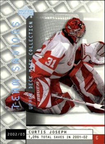 #93 Curtis Joseph - Detroit Red Wings - 2002-03 Upper Deck Mask Collection Hockey