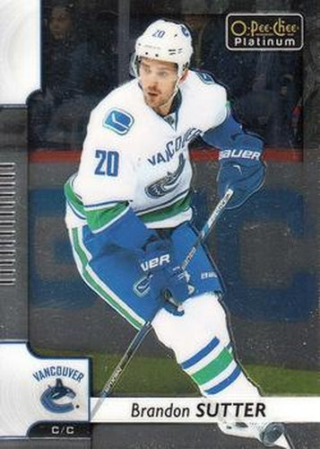 #93 Brandon Sutter - Vancouver Canucks - 2017-18 O-Pee-Chee Platinum Hockey