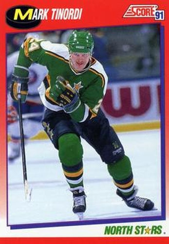 #93 Mark Tinordi - Minnesota North Stars - 1991-92 Score Canadian Bilingual Hockey