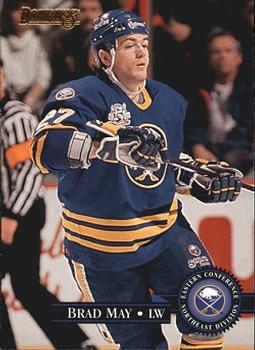 #93 Brad May - Buffalo Sabres - 1995-96 Donruss Hockey