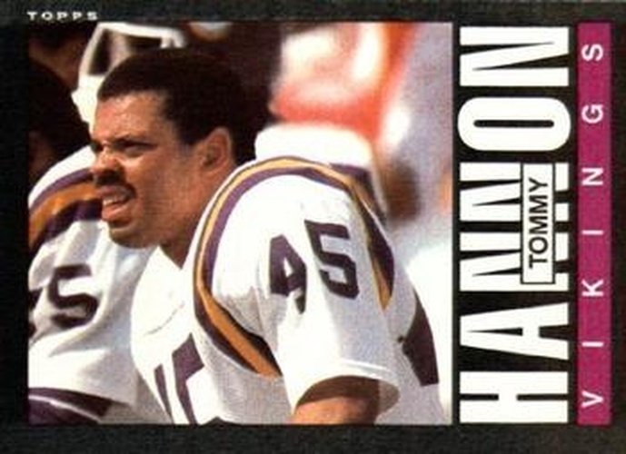 #93 Tommy Hannon - Minnesota Vikings - 1985 Topps Football