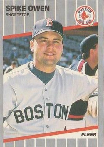 #93 Spike Owen - Boston Red Sox - 1989 Fleer Baseball