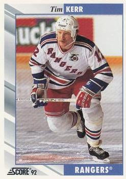 #93 Tim Kerr - New York Rangers - 1992-93 Score USA Hockey