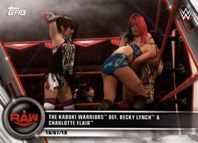#93 The Kabuki Warriors def. Becky Lynch & Charlotte Flair - 2020 Topps WWE Women's Division Wrestling