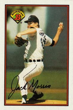 #93 Jack Morris - Detroit Tigers - 1989 Bowman Baseball