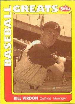 #93 Bill Virdon - Pittsburgh Pirates - 1991 Swell Baseball Greats