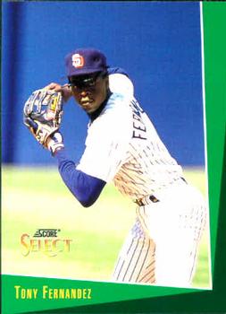 #93 Tony Fernandez - San Diego Padres - 1993 Select Baseball