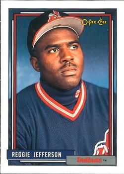 #93 Reggie Jefferson - Cleveland Indians - 1992 O-Pee-Chee Baseball