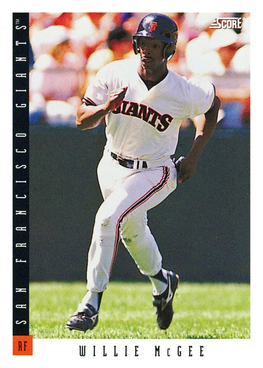 #93 Willie McGee - San Francisco Giants - 1993 Score Baseball
