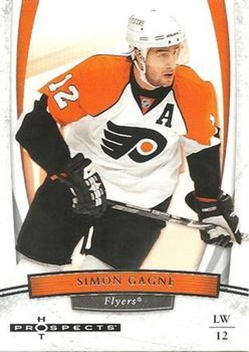 #93 Simon Gagne - Philadelphia Flyers - 2007-08 Fleer Hot Prospects Hockey