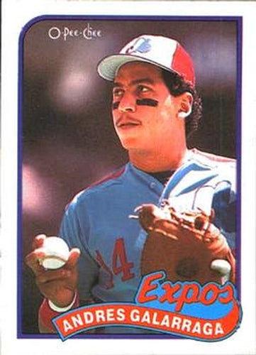 #93 Andres Galarraga - Montreal Expos - 1989 O-Pee-Chee Baseball