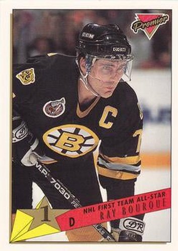 #93 Ray Bourque - Boston Bruins - 1993-94 Topps Premier Hockey