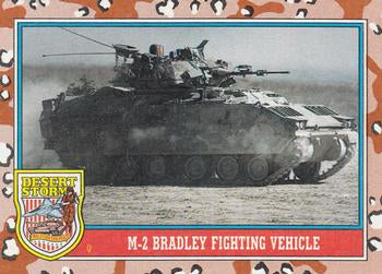 #93 M-2 Bradley Fighting Vehicle - 1991 Topps Desert Storm