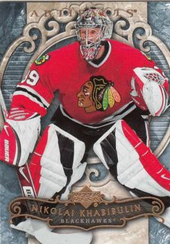 #93 Nikolai Khabibulin - Chicago Blackhawks - 2007-08 Upper Deck Artifacts Hockey