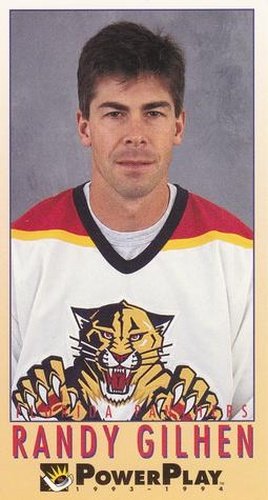 #93 Randy Gilhen - Florida Panthers - 1993-94 Fleer PowerPlay Hockey