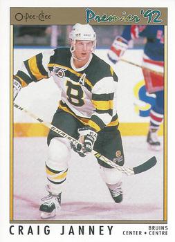 #93 Craig Janney - Boston Bruins - 1991-92 O-Pee-Chee Premier Hockey