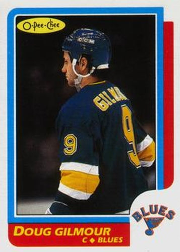 #93 Doug Gilmour - St. Louis Blues - 1986-87 O-Pee-Chee Hockey