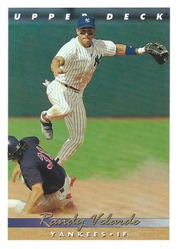 #93 Randy Velarde - New York Yankees - 1993 Upper Deck Baseball