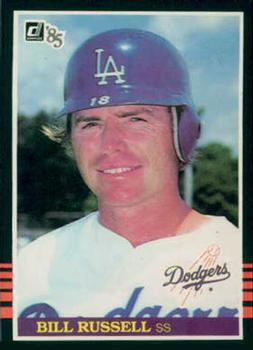 #93 Bill Russell - Los Angeles Dodgers - 1985 Donruss Baseball