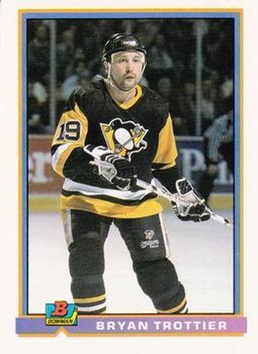 #93 Bryan Trottier - Pittsburgh Penguins - 1991-92 Bowman Hockey